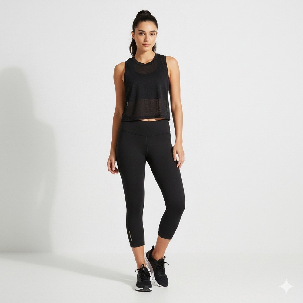 Tommie Copper Znergy Leggings Womens Medium Black Copper Infused‎ Athletic